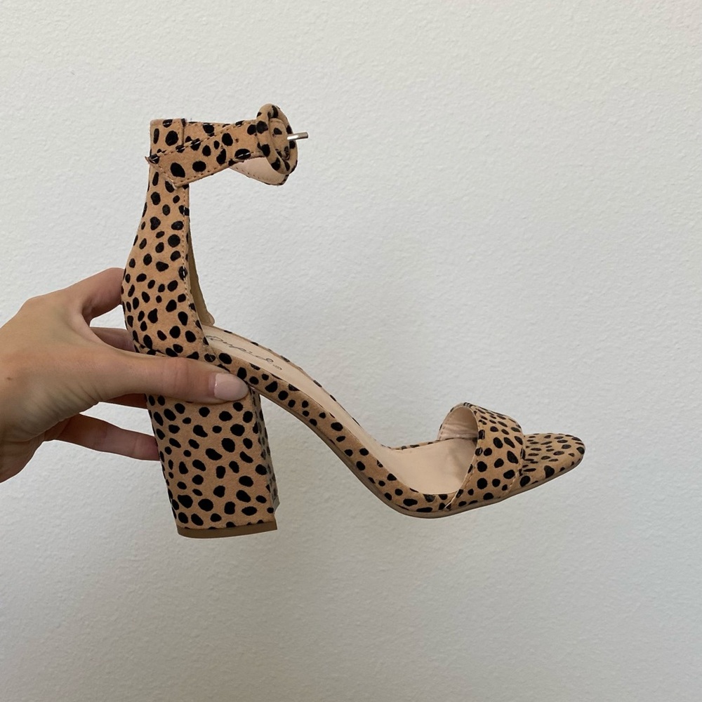 Animal print heels